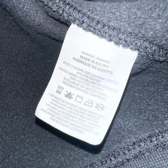 Nike Black Logo Twist Embroidered Floral Swoosh Hoodie Sweatshirt Women Small - Picture 11 of 13